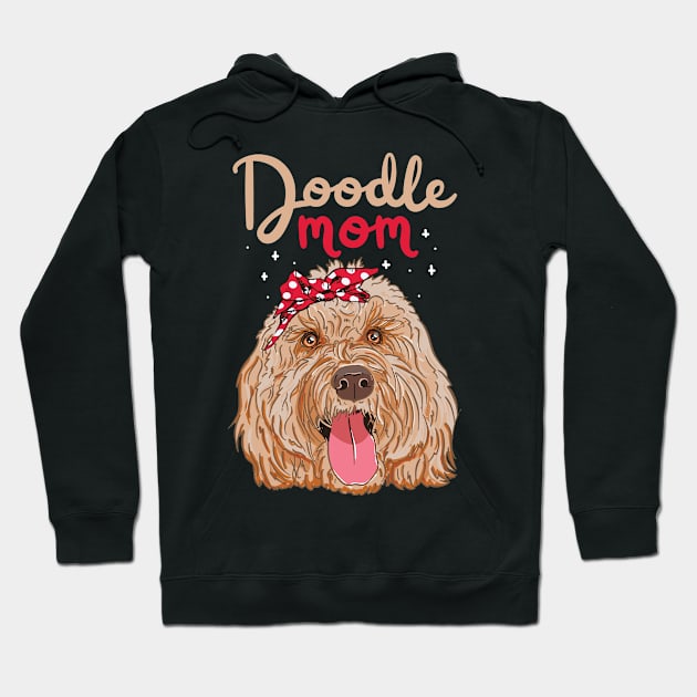 Doodle Mom Goldendoodle Dog Lover Art Hoodie by USProudness